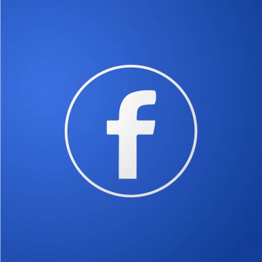 Beyaz F işareti logo simge