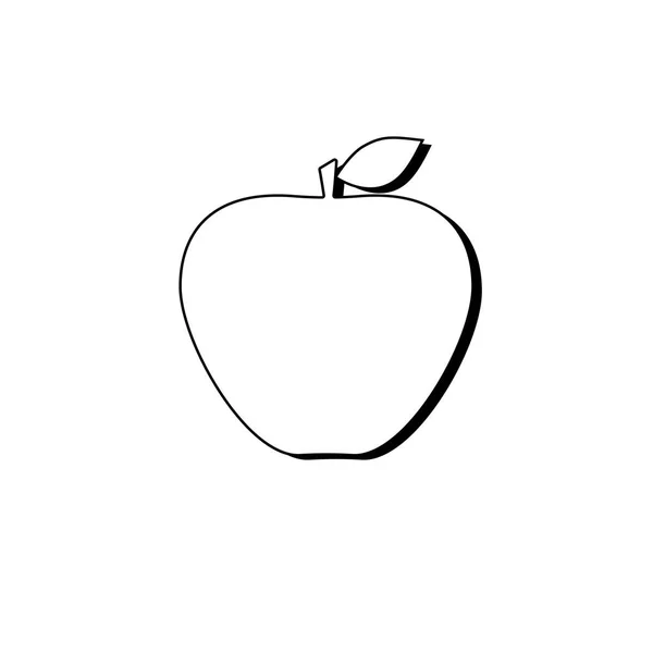 Викладені apple знак — стоковий вектор