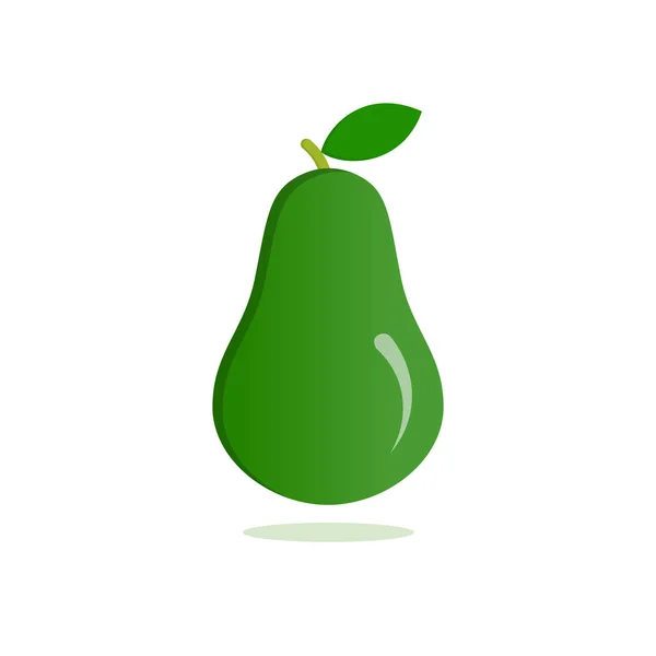 Juiced avokado frukt — Stock vektor