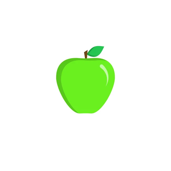 筋肉増強剤グリーンアップル アイコン — ストックベクタ