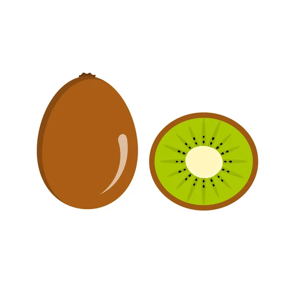 Ripe kiwi fruit — Stock Vector