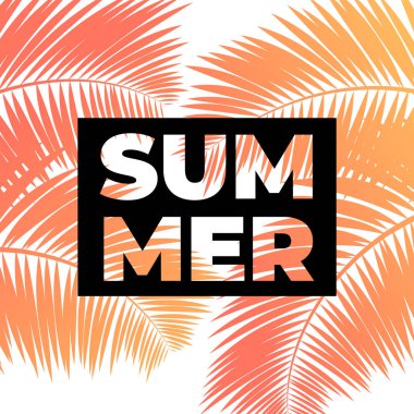 Tropikal arka plan şablonu