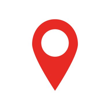 Kırmızı harita konumu PIN