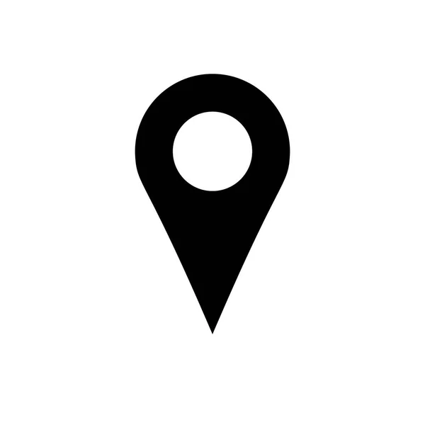 Icono de pin de ubicación simple — Vector de stock