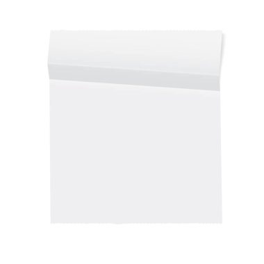 Süpermarket makbuzu şablonu. Boş beyaz dükkan kontrolü.