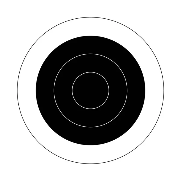 Objetivo circular para la práctica de tiro en un campo de tiro . — Archivo Imágenes Vectoriales