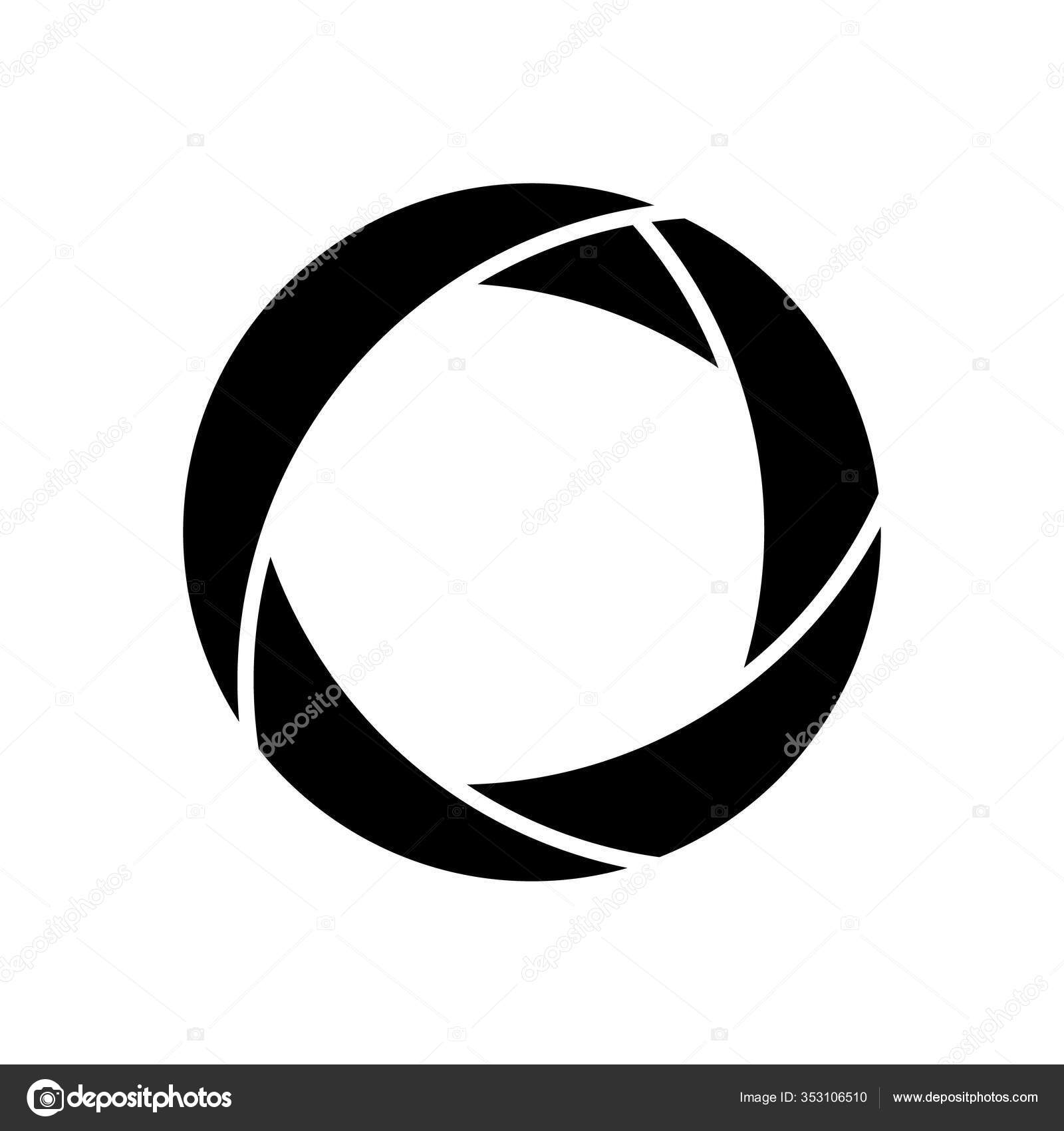 Icono Apertura Lente Cámara Sin Espejo Dslr - Vector de stock ...