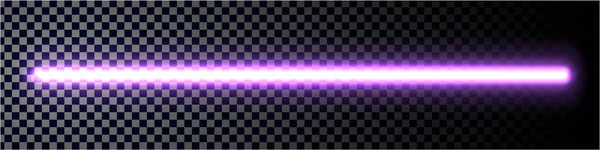 Neon Glow Stick Fluorescent Laser Ray Beam Light — Stock Vector