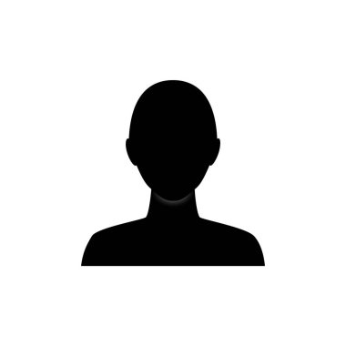 İsimsiz cinsiyet tarafsız yüz avatarı. Kimlik değiştirerek baş silueti