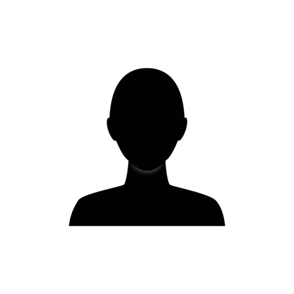 Anonymous Gender Neutral Face Avatar Incognito Head Silhouette — Stock Vector