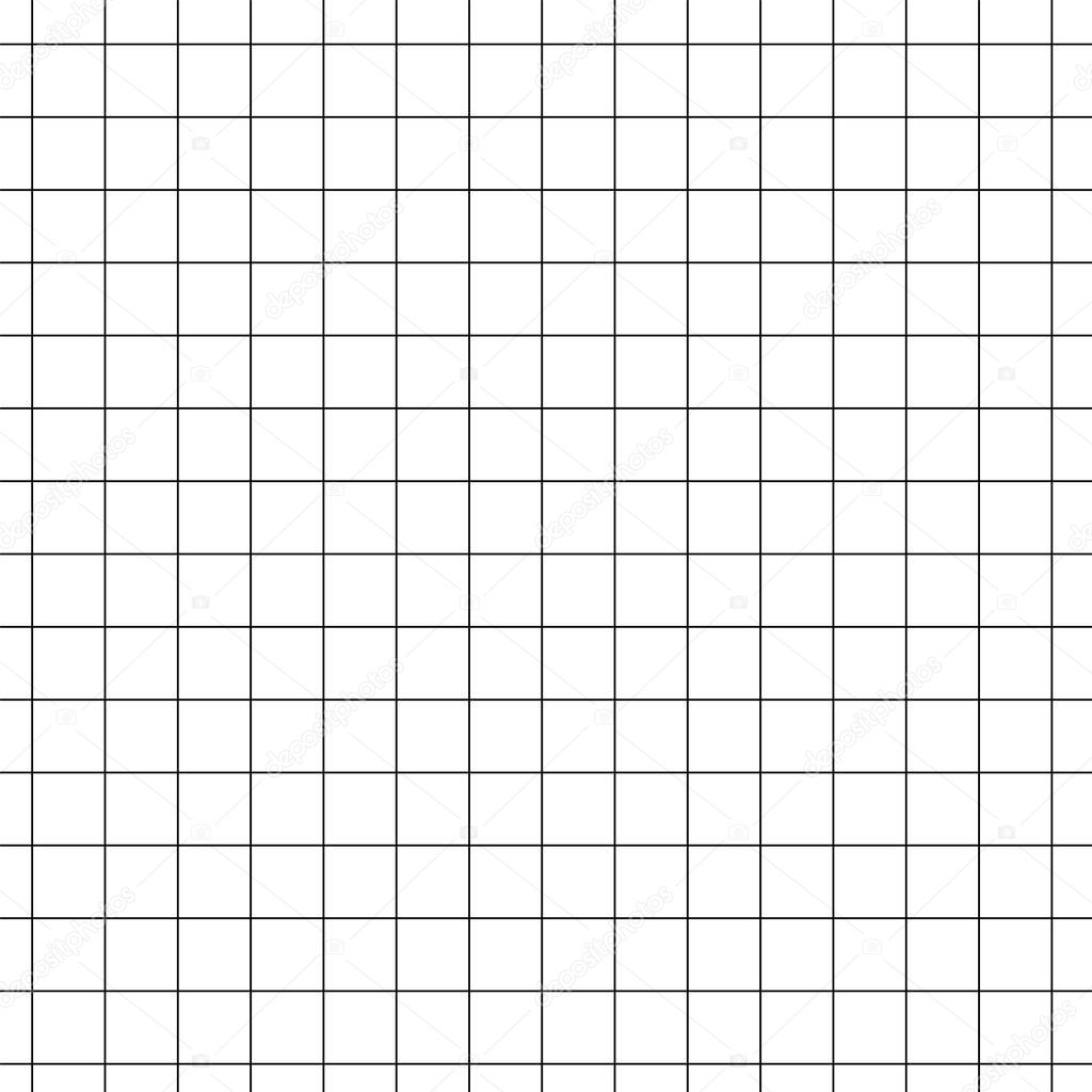 Seamless millimeter graph paper with a geometric square grid