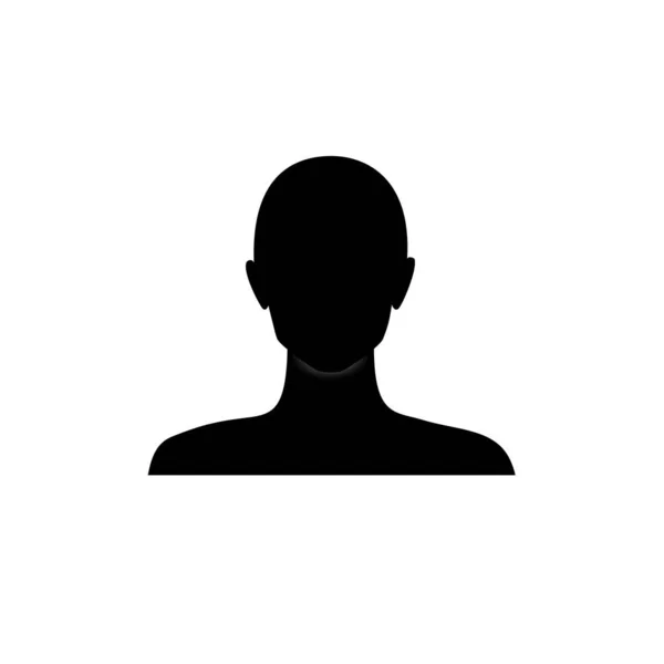 Anonymous Female Face Avatar Incognito Woman Head Silhouette — Stock Vector