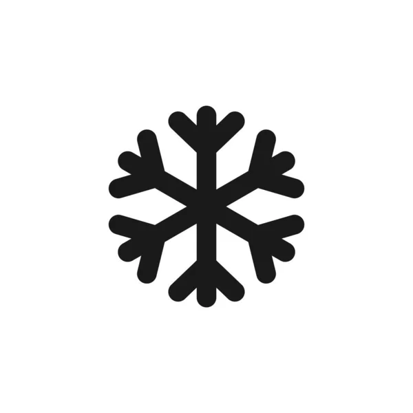 Ice Danger Icon Simple Symbol Snowflake — Stock Vector