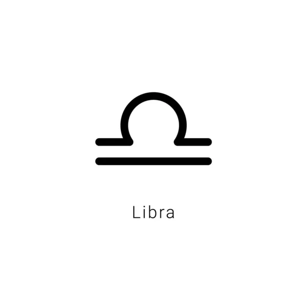 Sign Zodiac Libra Scales — Stock Vector