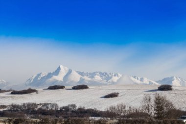 Kış dağ yüksek Tatras Krivan Hill Slovakya