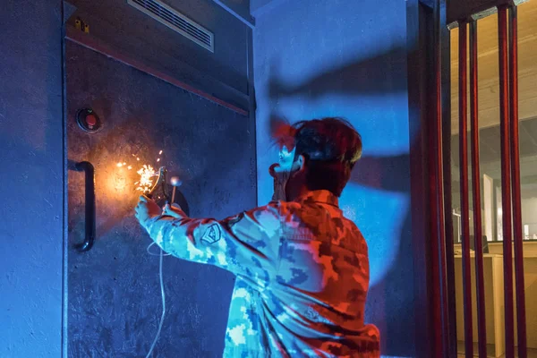 Sf Akademi için röportaj sahne arkasında ticari video