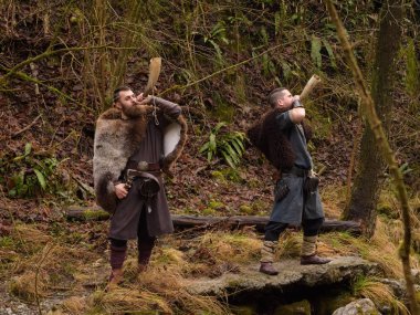 boynuz ormandaki iki Vikingler oyun
