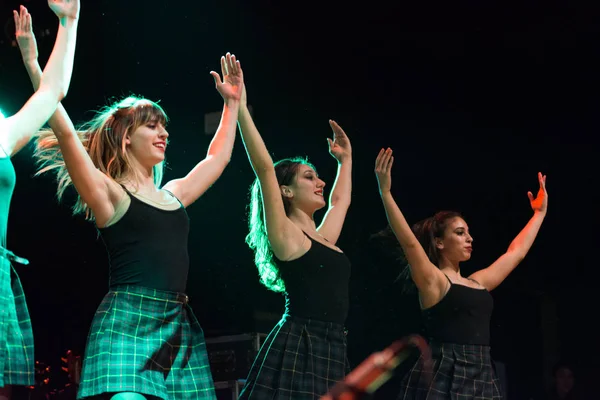 爱尔兰舞者表演在现场音乐俱乐部 (Mi) 16-03-2018 — 图库照片