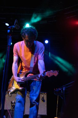 Milan, İtalya - 15 Mayıs 2018: Amerikan indie rock grubu Milan Fabrique canlı müzik kulübünde Yo La Tengo, genellikle Ylt, dan Hoboken, New Jersey, olarak kısaltılır gerçekleştirir. Brambilla Simone canlı haber fotoğrafçı