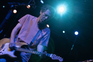 Milan, İtalya - 15 Mayıs 2018: Amerikan indie rock grubu Milan Fabrique canlı müzik kulübünde Yo La Tengo, genellikle Ylt, dan Hoboken, New Jersey, olarak kısaltılır gerçekleştirir. Brambilla Simone canlı haber fotoğrafçı
