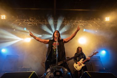 Milan, İtalya. 18 Şubat 2020. Amerikalı keş rock grubu Monster Magnet Live Music Club 'da sahne alıyor. Brambilla Simone Fotoğrafçılık Canlı Haberler