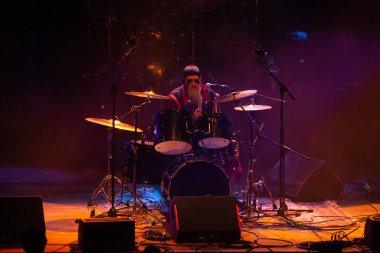 Milan, Italy - November 11, 2018: Anerican black metal band PROFANATICA performs at Live Music Club. Brambilla Simone Live News photographer