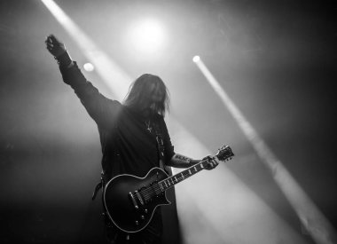 Milan, Italy - November 11, 2018: Greek black metal band ROTTING CHRIST performs at Live Music Club. Brambilla Simone Live News photographer
