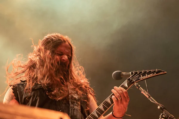 Bérgamo Italia Agosto 2018 Grupo Brasileño Heavy Metal Sepultura Actúa — Foto de Stock