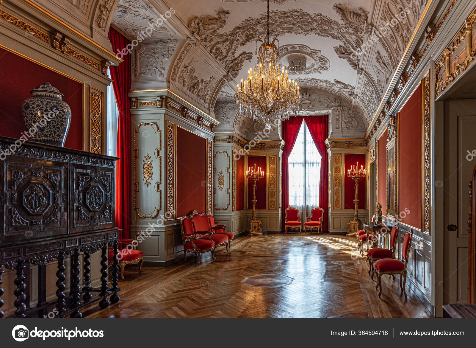 Intérieur Des Salles Royales Palais Christiansborg Copenhague Danemark