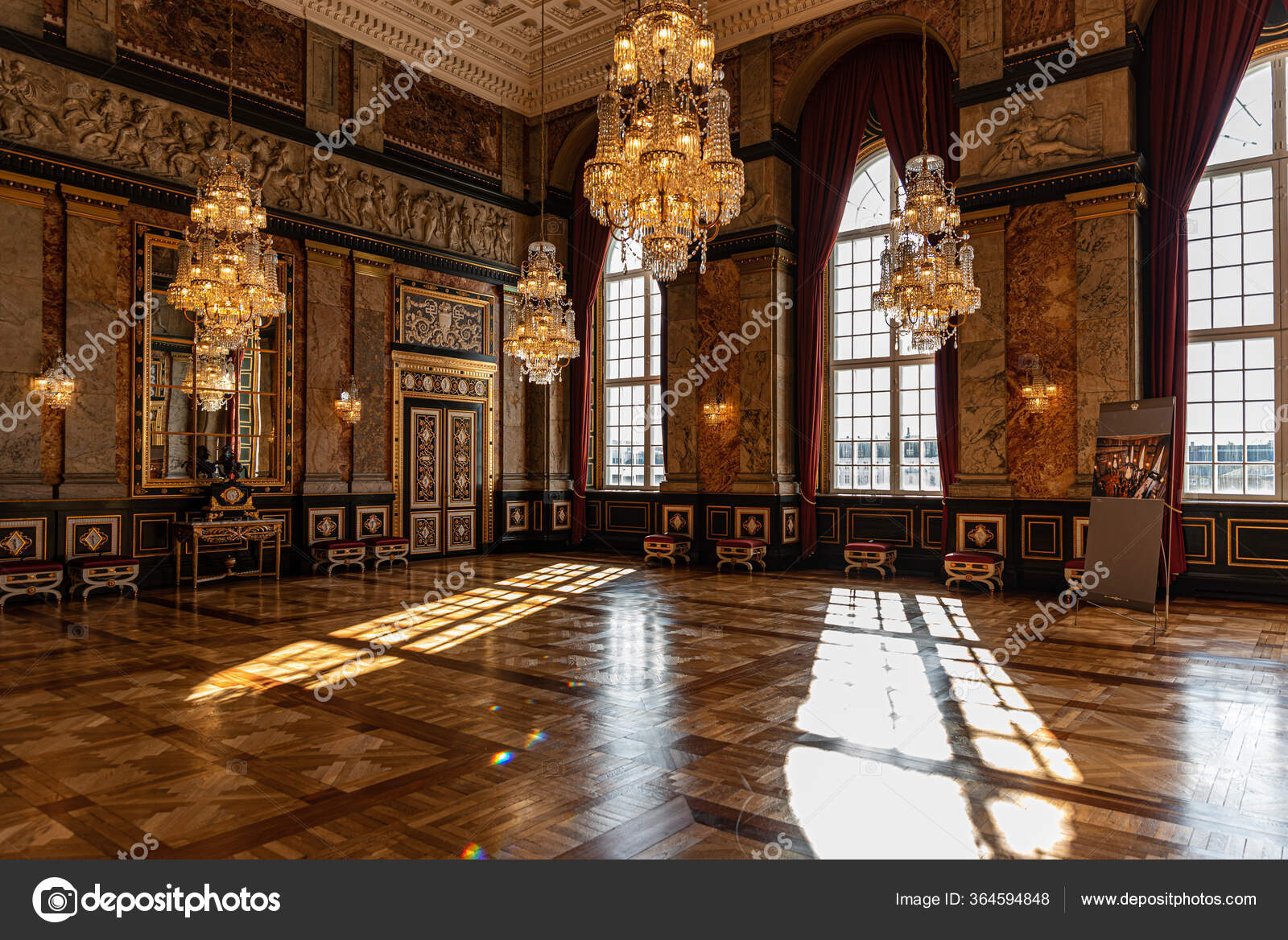 Intérieur Des Salles Royales Palais Christiansborg Copenhague Danemark