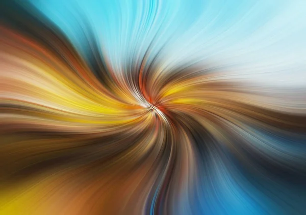 Sarmal oluşturan renkli çizgilerden oluşan soyut resim