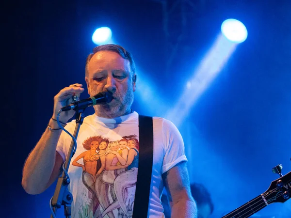 Bérgamo Italia Abril 2017 Actuación Peter Hook Light Druso Live — Foto de Stock