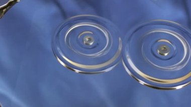 Makro çekim iç işleyişini bir bilgisayar sabit disk sürücüsü.