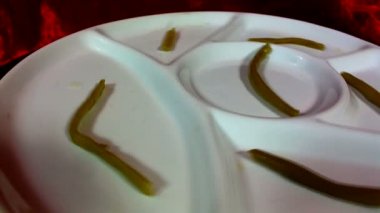 Çok sayıda yeşil Vicia faba veya bakla.