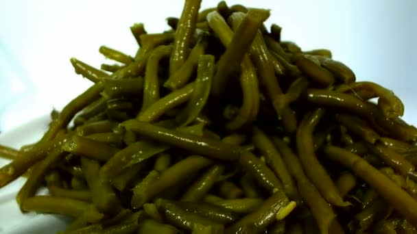 大量绿色蚕豆或蚕豆. — 图库视频影像