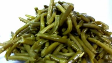 Çok sayıda yeşil Vicia faba veya bakla.