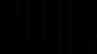 Renkli soyut ikili dijital kod