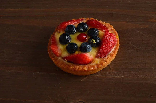 Fresh Red Fruit Pie Restaurant — Stock Photo, Image