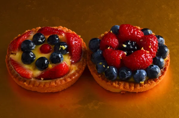 Torta Fruta Vermelha Fresca Restaurante — Fotografia de Stock