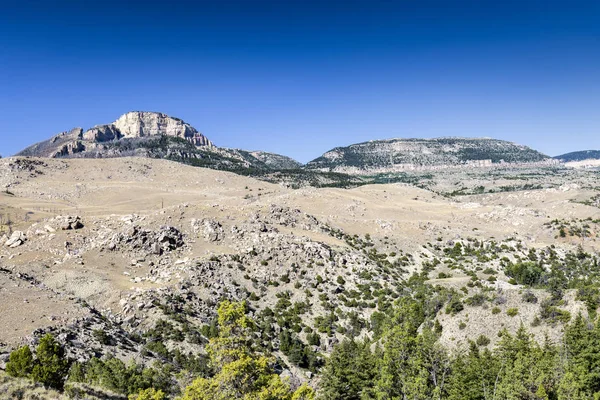 Paisaje montañoso del Bosque Nacional Bighorn en Wyoming — Foto de Stock