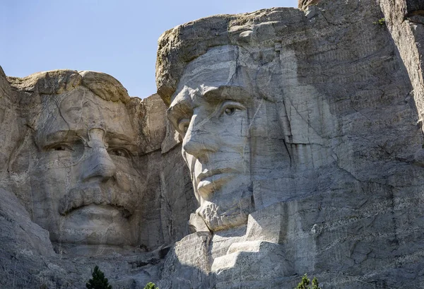 ภูเขารัชมอร์ อับราฮัมลินคอล์นและ Thodore Roosevelt — ภาพถ่ายสต็อก