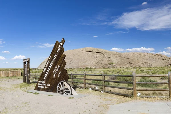 Unabhängigkeit Rock State historische Stätte in Wyoming. — Stockfoto