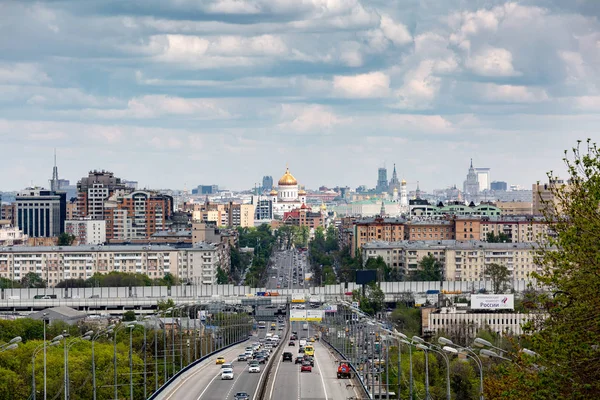 Russland, Moskva - 19. mai 2017: Utsikt over sentrum av Moskva , – stockfoto