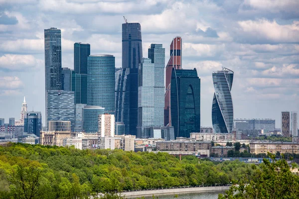 Russia, Moscow - May 19.2017: Colourful view from the observatio — Stock Photo, Image