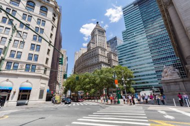 New York City, 9 Temmuz 2017: Bowling Green ve Metro İstasyonu'na.