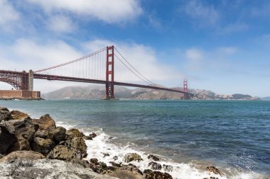 Golden Gate Köprüsü, Fort Point, San Francisco, California'dan