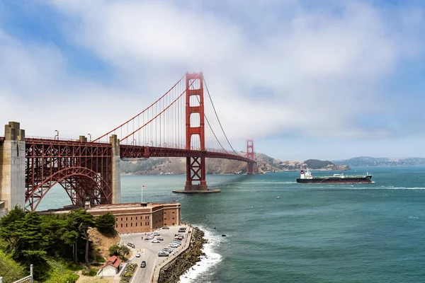 Мост Золотые Ворота Форт Пойнт Сан Франциско Калифорния Лицензионные Стоковые Изображения