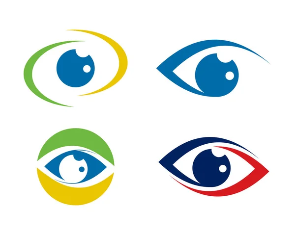 Îngrijirea ochilor Logo șablon — Vector de stoc