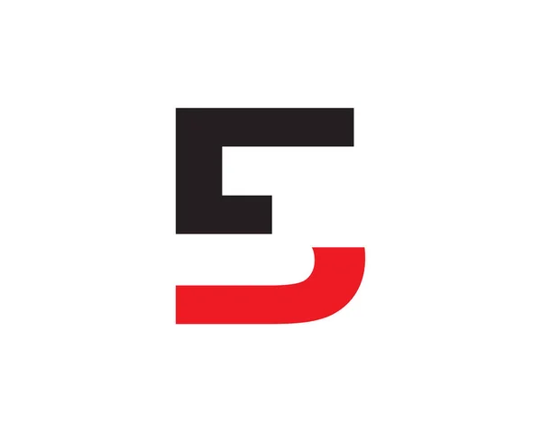 Logotipo de 5 letras — Vetor de Stock