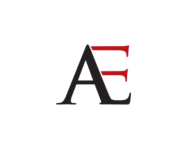 Logo lettre AE — Image vectorielle